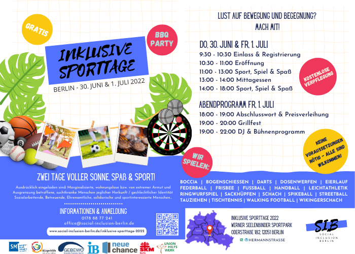 Infoflyer Inklusive Sporttage 2022